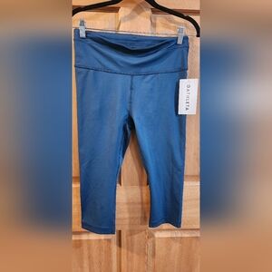 Athleta Blue Accelerate Crop Leggings